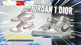 Как сделать Air Jordan 1 «Dior» в NBA 2K25! | Создатель обуви NBA 2K25