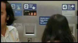 Riding the BART Subway Train in 1982.