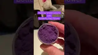 Nature Crafts: Making Paint with Butterfly Pea Flower Powder #shorts