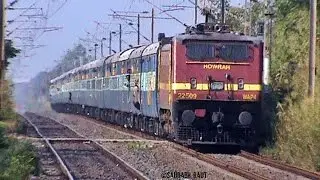 Superb Offlink Howrah WAP-4 Skips Umroli With Maharashtra Sampark Kranti Express