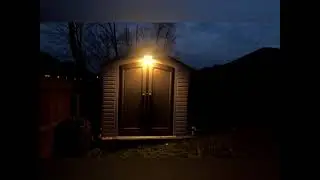 JESLED outdoor solar motion light. Perfect for shed.