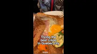 Mom & Dad try the best cr&ecirc;pes in Quebec City - Mom Dad's First Cruise Part 6