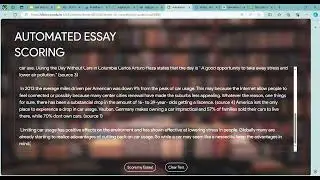 [Demo] Automatic Essay Scoring
