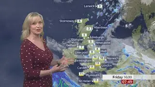 Carol Kirkwood - BBC Breakfast Weather 28/01/2021 - HD