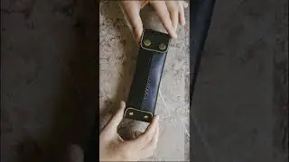 Fabrication artisanale d'une trousse en cuir ASMR Partie 4