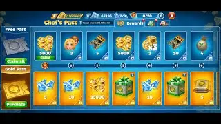 Cooking Fever - New Upgrades Chef's Pass from Daily Quests(Old) ! Day27-Day0