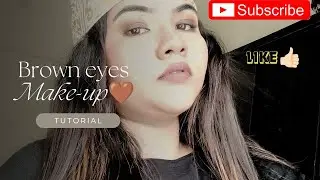 Brown🤎SmokeyEye I Makeup Tutorial I Unfiltered in Natural Light✅#youtubevideo#viralvideo#tutorial