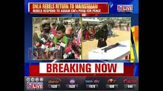 Assam: 52 DNLA cadres surrender in Karbi Anglong