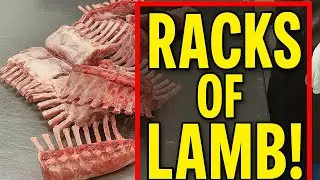 Precision Meat Cutting: Lamb Rack Processing at Its Finest!