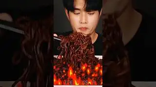 EXTREMELY spicy GHOST PEPPER NOODLE 🌶🥵  #spicylover cr @LEEDOEASMR