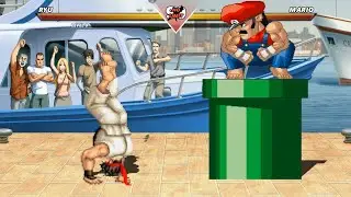 ULTIMATE RYU vs SUPER MARIO - Epic Combat @(1080) - 60 fps✔️