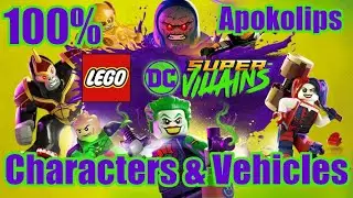 All 12 Character and Vehicle Token Locations on Apokolips LEGO DC Super Villains 100% Completion