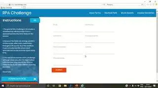 RPA Challenge - Input Forms - Blue Prism