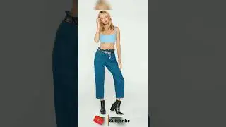 Exclusive Summer Paperbag Waist Jeans 2023 | Summer Latest Top Paperbag Waist Jeans 2023 #shorts