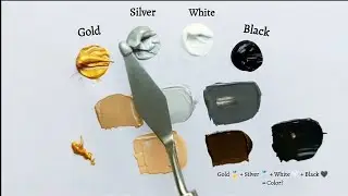 #Colormixing 58 / Mixing Primary Colors to make Gold, Skin Tones