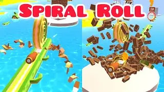 ✅Spiral Roll. All Levels TOP Gameplay iOS Android Mobile Games Walkthrough Max Level