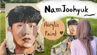 Painting Namjoohyuk with acylic paint by BdoubleE