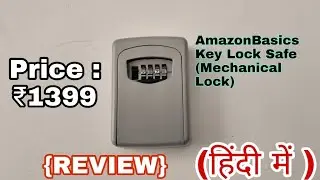 AmazonBasics alloy, aluminium Wall Mounted Key Storage Box Combination Lock | Review | Hindi