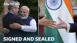 'Historic' UK-India trade deal signed as government insists British workers not undercut | ITV News