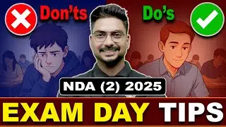 Exam Day Do&rsquo;s ✅ & Don&rsquo;ts ❌NDA (2) 2025  | Last Minute Tips to Avoid BIG Mistakes!