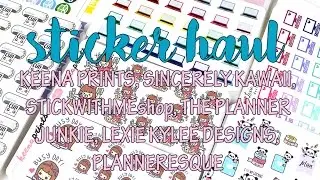 Kawaii + Functional Sticker Haul | MandyPlans10k Series