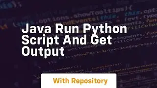 java run python script and get output