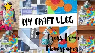 Newspaper dress making for school competition/fancy dress competition/bestoutofwaste dress