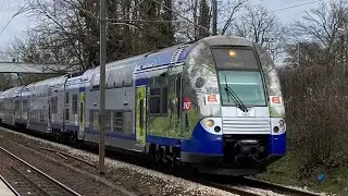 Passage d&rsquo;un TER 2NNG Z 26500 aux clairi&egrave;res de Verneuil