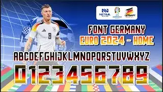 FREE DOWNLOAD FONT GERMANY EURO 2024 TTF   OTF   JERSEY FONT   FONT FOOTBALL 6