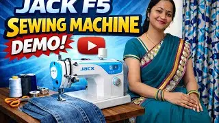 Jack f5 sewing machine demo #jackf5 #sewingtutorial #sewingtricks #tailoring #tailoringtips 