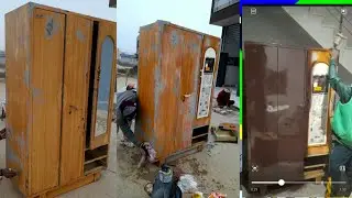 How to paint iran Almira//लोहे की अलमारी पर पेंट कैसे करें?