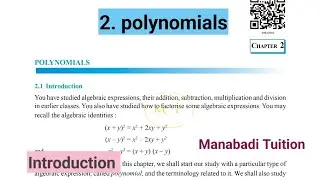 9th class maths|👩‍🏫 polynomials |💁‍♂️Introduction| with notes|