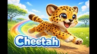 Cheetah Run Run Run 🐆 | Fast Animal Song for Kids | Kids Songs ⁨@Bubby_tune⁩