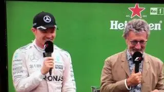 Nico Rosberg podio Monza 2016