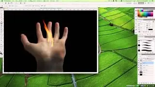 How to make: Fire Bending hand - Photoshop Tutorial