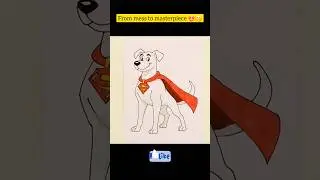 I Turned a Dog into SUPERMAN 🐶🦸&zwj;♂️ #shorts #satisfying #drawing
