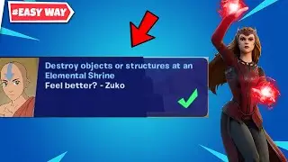 How to EASILY Destroy objects or structures at an Elemental Shrine  |   (Giveaway Free Skin)