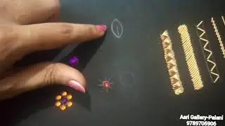 Aari work zardosi stitch tutorial|aari embroidery zardosi work in tamil|Aari Gallery