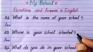 conversation on my school | my school question answer | conversation between teacher and student
