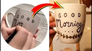 Décoration Tasse Café | Mug Personnalisé avec Feutre Porcelaine Tutoriel