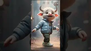 This Baby Bull&rsquo;s Solo Dance Is Breaking the Internet 😱🔥 #viraltrend #aishorts #funny #solodance
