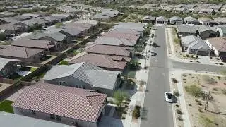 2053 W Lonesome Trail, Phoenix AZ 85085 Overhead Drone Front Helix CW