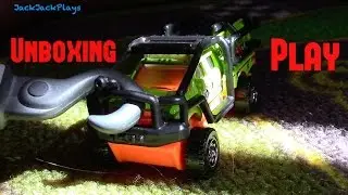 Matchbox Truck Unboxing Play | Heroic Rescue Ford Superlift F-350 | Bruder Crane | JackJackPlays