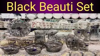 Black Beauti Set 37P Delisoga Glassware Company reasonable price Bin Sharif Crockery Okara 