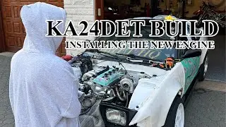 Installing the NEW ENGINE in my S13 - KA24DET Build