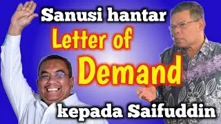 Sanusi hantar surat tuntutan Letter of Demand kepada Saifuddin @hwagor