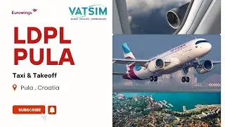 MSFS ULTRA SETTINGS | Fenix A320 LDPL Pula Taxi & Takeoff (VATSIM)