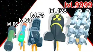 Gun Head Run Level Up Gun Max Level 3D Gameplay (New_Update)