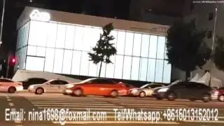 The dimming glass(smart glass/film) advertising wall