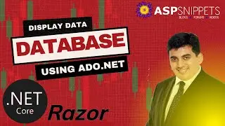 Display data from Database using ADO.Net in ASP.Net Core Razor Pages